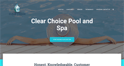 Desktop Screenshot of clearchoicepoolandspa.com